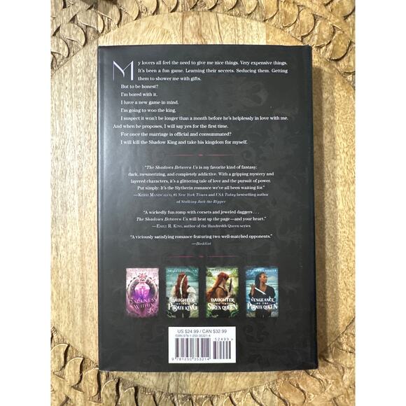 The Shadows Between Us by Tricia Levenseller Hardcover Book Sprayed Edges - Picture 6 of 7